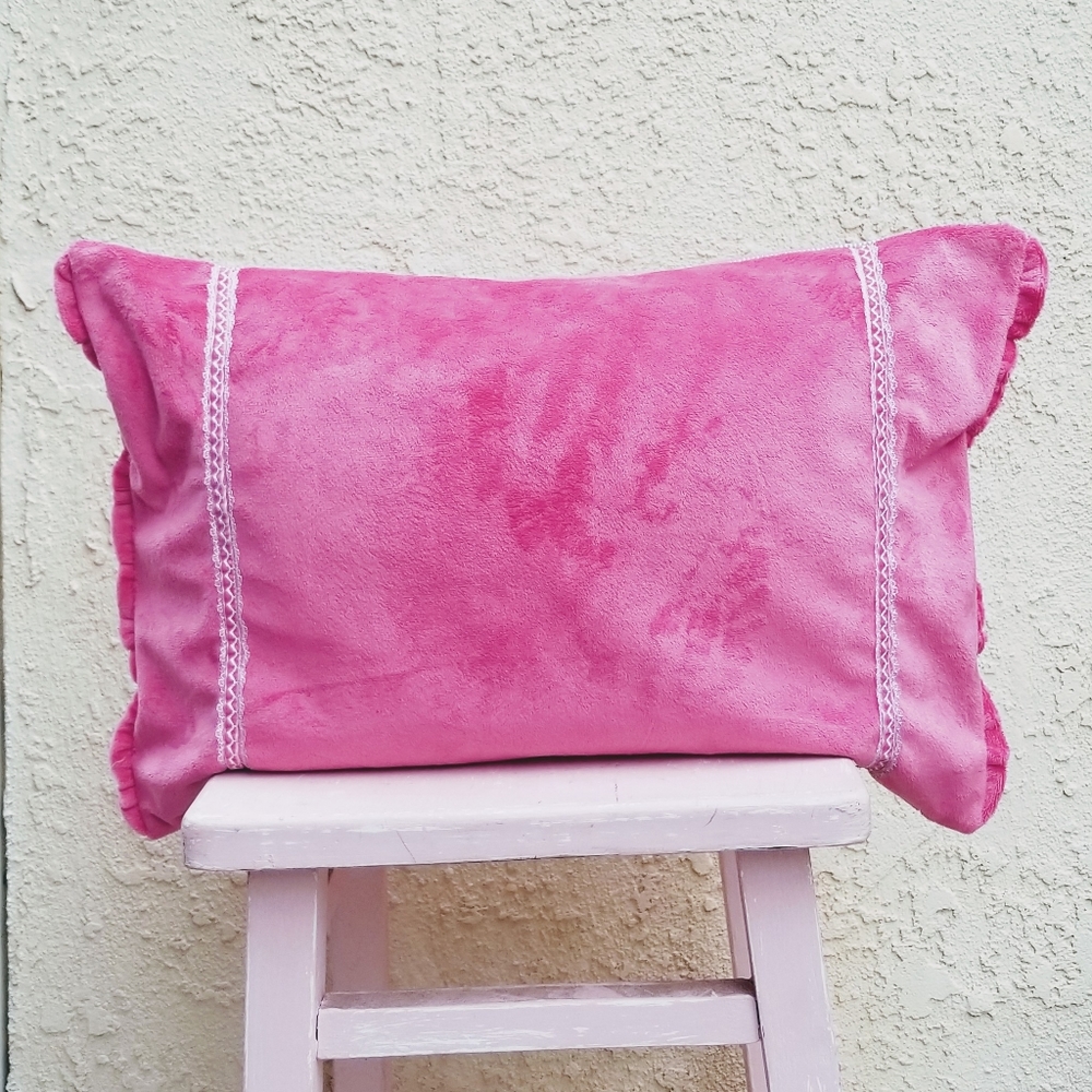 Pink Velvet Decor Pillow